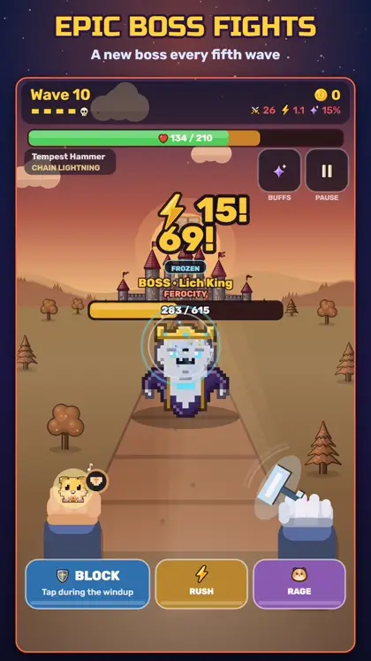 Epic boss fights