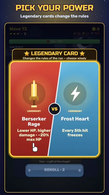 Pick your power: legendary cards